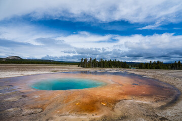 Yellowstone Park Natural Spring
