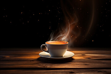 Obraz premium International coffee day. 1 October. is an occasion that is used to promote and celebrate coffee as a beverage, with events now occurring in places around the world. cup of coffee, energy, arabica.