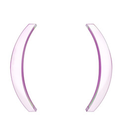 Crystal symbol made of dispersion chromatic glass isolated on transparent background. 3d render illustration