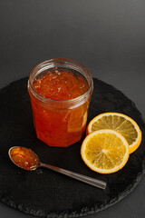 Orange Jam, Apricot Marmalade, Fruit Jelly Fruity Confiture, Yellow Red Syrup, Mango Sauce