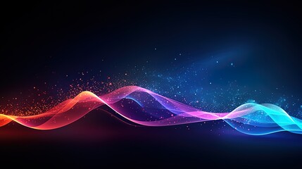 Neon waves, big swings. AI generation