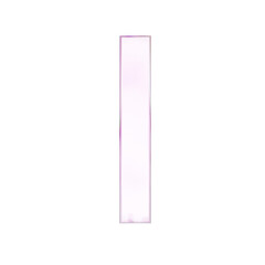 number "1" Transparent glass figure with gradient colors, 3d rendering. Computer digital drawing.