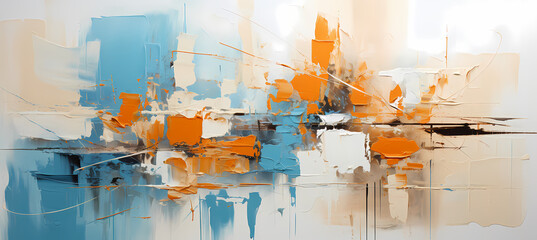 Distressed Beauty: Colorful Abstraction on Unprimed Canvas
