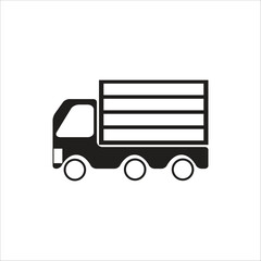 truck vector icon line template