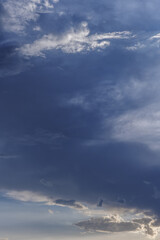 Obraz premium Heavenly landscape with fluffy clouds