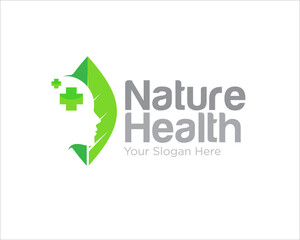 nature mental health care with leaf illustration