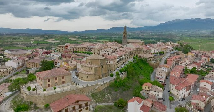 aerial view of Briones La Rioja Spain