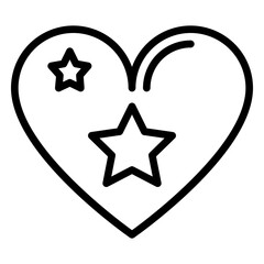 Obraz premium Like icon, line icon style