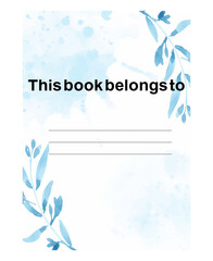 This book belongs to. Elegant Introduction to The Project of Your Book KDP or Method You Want
