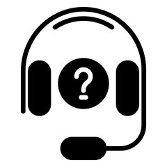 support icon, glyph icon style