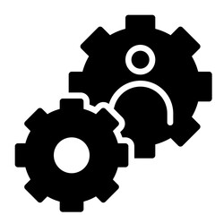 setting icon, glyph icon style