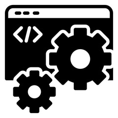 development icon, glyph icon style