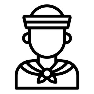 recommend clip art: Sailor avatar outline icon