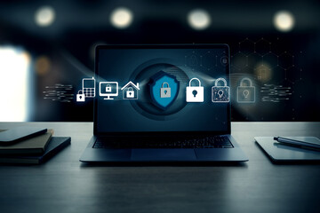 CYBER SECURITY Business technology Antivirus Alert Protection Security and Cyber Security Firewall...