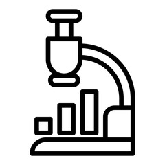 research icon, line icon style