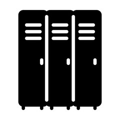 lockers icon, outline color icon style