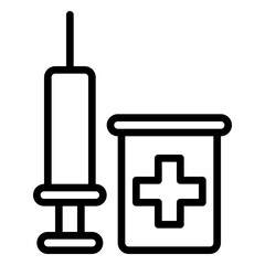 Medicine icon, line icon style