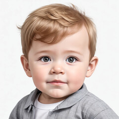 fine detail hyper realistic kids photo generated by AI.    The photo captured the innocence and cuteness of the kid.