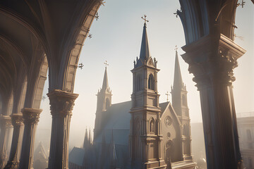 a magnificent church.
Generative AI