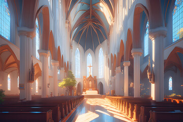 a magnificent church.
Generative AI