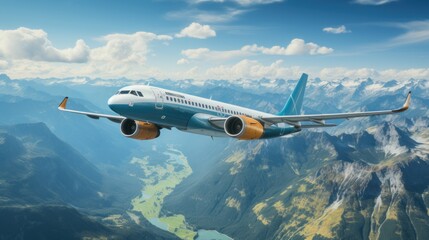 airplane in the sky