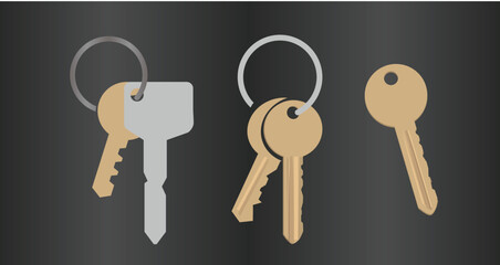 Keys Vector, House keys Icon