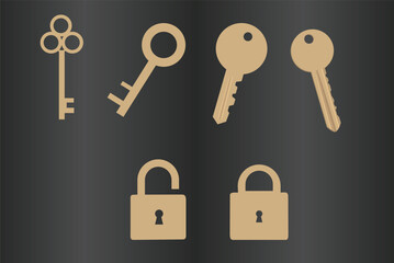 Keys Vector, House keys Icon