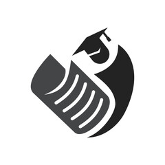 learning logo template Isolated. Brand Identity. Icon Abstract Vector graphic