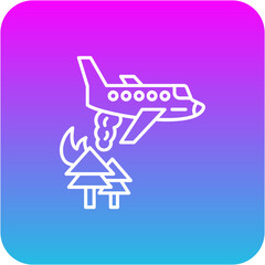 Firefighter Plane Icon
