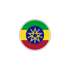 Ethiopia flag icon set, Ethiopia independence day icon set vector sign symbol 