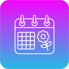 Spring Calendar Icon
