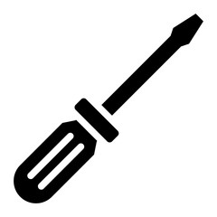 Screwdriver tool outline icon
