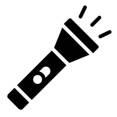 Torch Flashlight outline icon