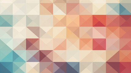 Serenity in Symmetry: Minimalist Geometric Mosaic