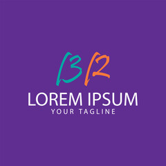 vector design elements for your company logo, letter br logo. modern logo design, business corporate template. br monogram logo.