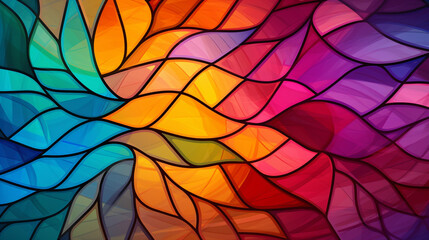 Vibrant Interlocking Patterns