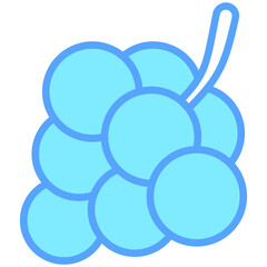 grapes icon often used in design, websites, or applications, banner, flyer to convey specific concepts related to healthy food.