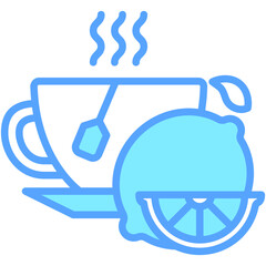 lemon tea icon often used in design, websites, or applications, banner, flyer to convey specific concepts related to healthy food.