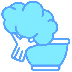 broccoli icon often used in design, websites, or applications, banner, flyer to convey specific concepts related to healthy food.