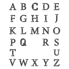 letter vector element design