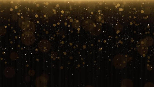 Golden Night Falling Curtain Royal glitter light Awards Graphics Background Lines Wave Sparkle Elegant Shine Modern Luxury Premium Corporate presentation confetti sparkle. Christmas festive background