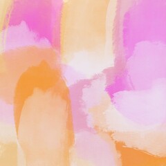Pink Orange Abstract Painting Background