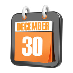 3d Rendering Of UI Icon December Day 30
