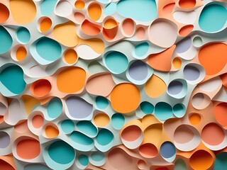 abstract background. multicolored paper texture. 3d render.