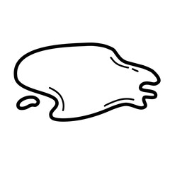 puddle line icon