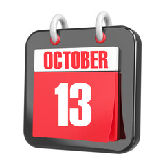 3d Rendering Of UI Icon October Day 13