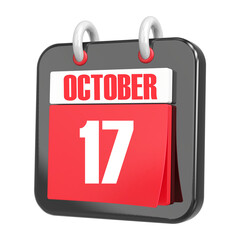 3d Rendering Of UI Icon October Day 17