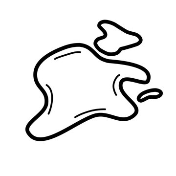 recommend clip art: puddle line icon