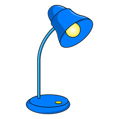 desk lamp vector illustration