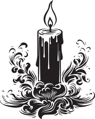 Candle Fire Flame Light Wax Christmas Ornament Decoration